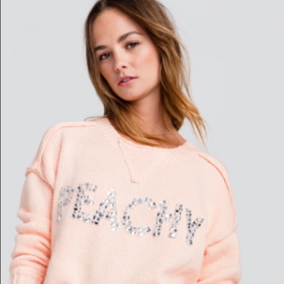 NWT Wildfox “Peachy” Marlon Sweater S,M - Picture 3 of 8